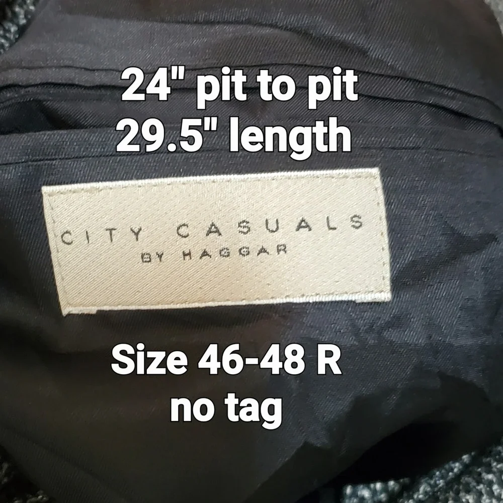 Herringbone Dark Acadamia Wool Silk Blend Sports Jacket‎ Blazer Career Size 46R